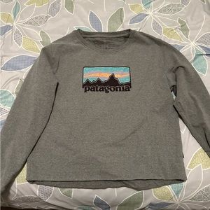 NEW Patagonia Solar Rays 73 Uprisal Crew Heather Gray Sweatshirt Size Large